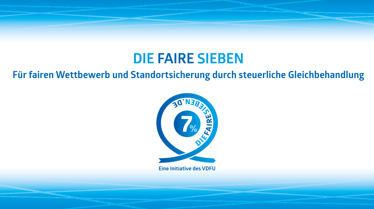 DIE FAIRE SIEBEN: Kampagne der Freizeitwirtschaft zur steuerlichen Gleichbehandlung