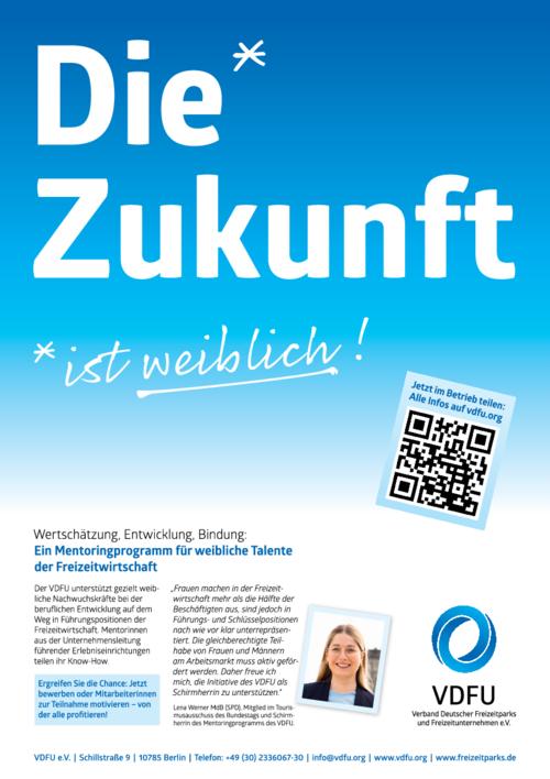 Kampagnenplakat "Die Zukunft ist weiblich"